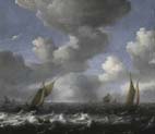 seascape and fishing boats 